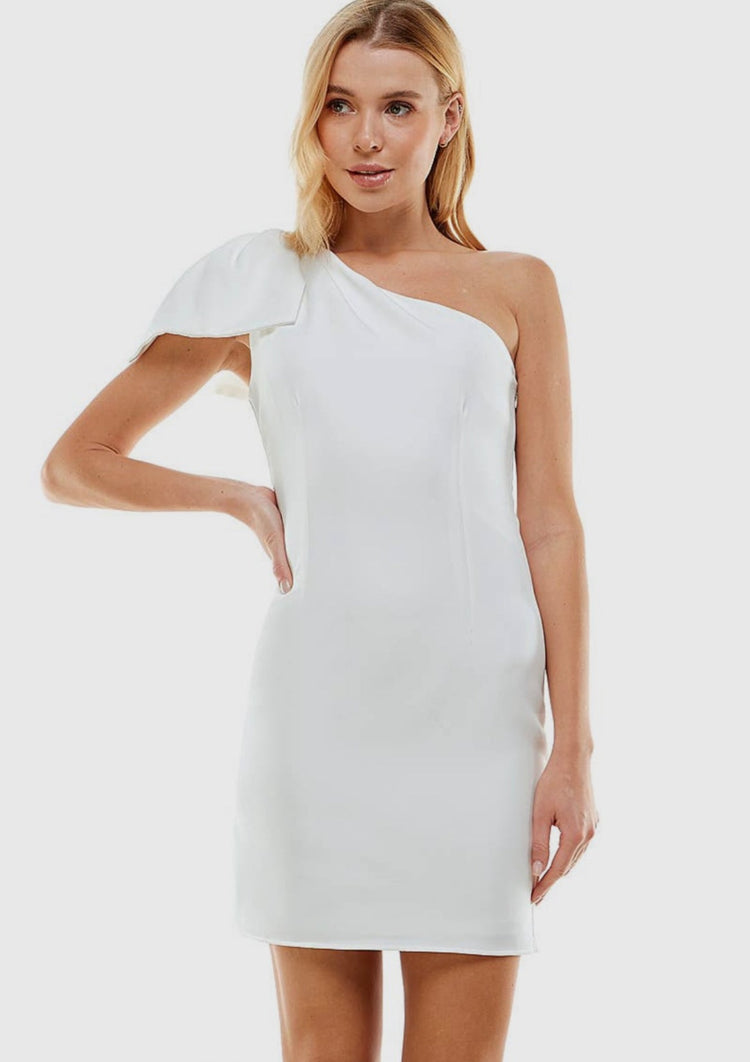Ever Lasting Love One Shoulder White Dress
