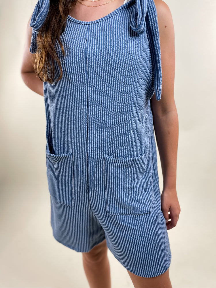 Relaxed Ribbed Romper