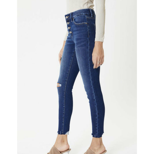 Curvy mid rise skinny ankle
