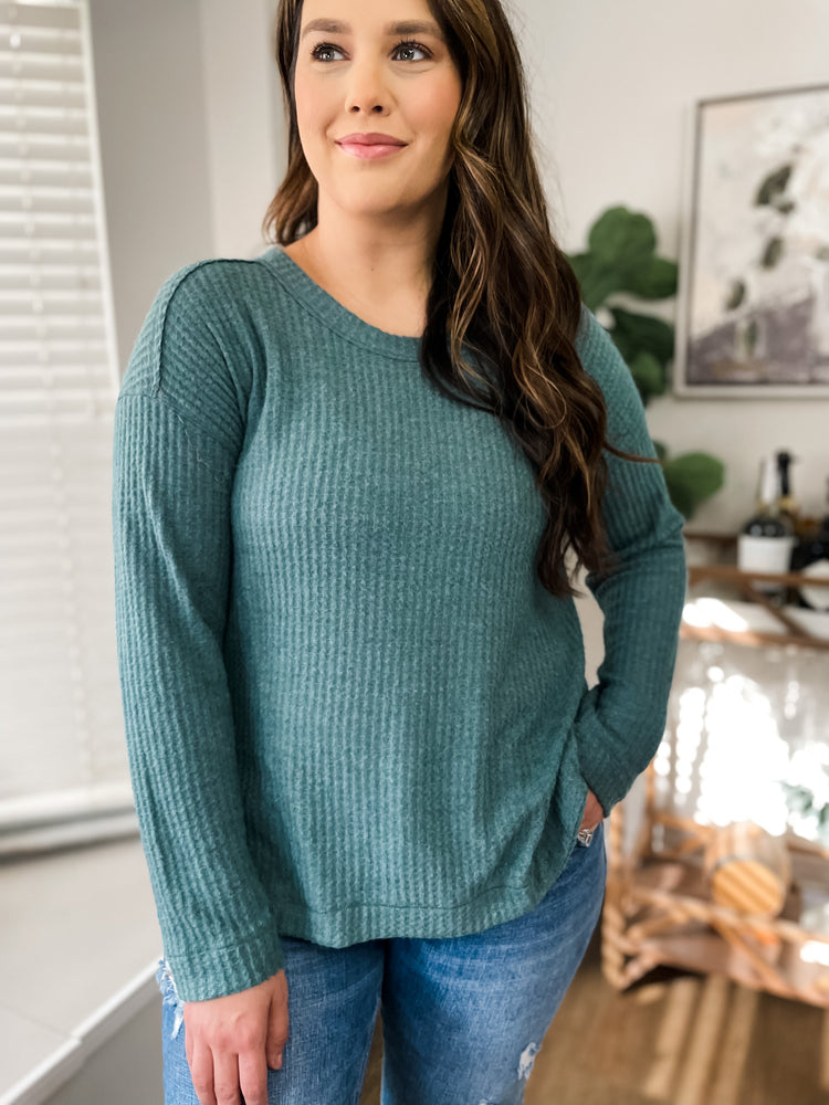 Brushed Thermal Knit Top
